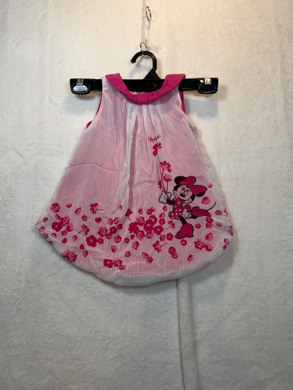 Disney Baby Minnie Mouse Romper Size 12-18M Chiffon Sleeveless